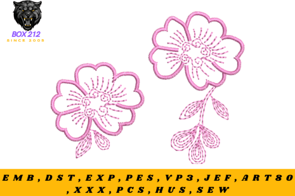 Beautiful Flower Embroidery Design