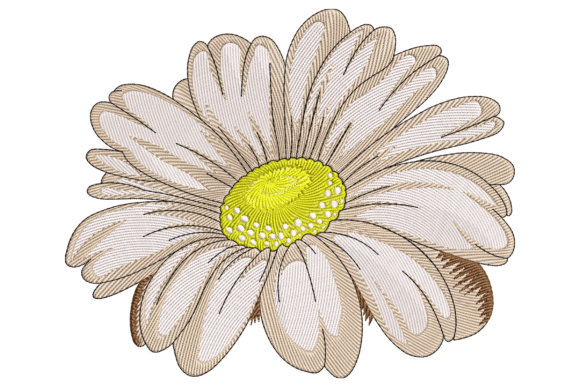 Chamomile Flower Embroidery Design Review