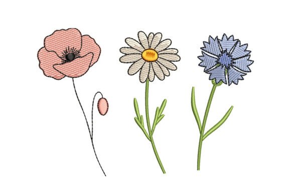 Cute Wildflower Trio