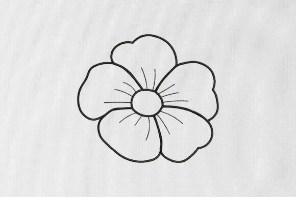 Flower Line Art Review for Boutique Apparel