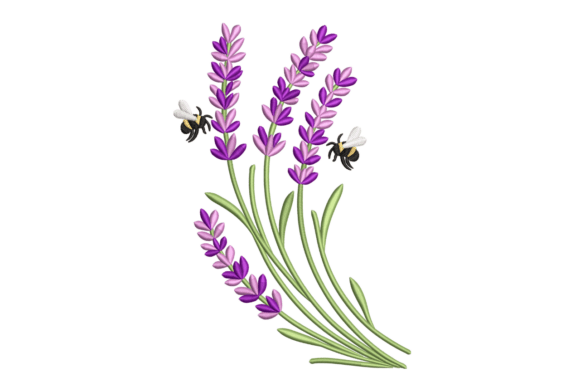Lavender Bees: A Seasonal Embroidery Gem