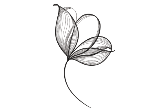Minimal Line Flower