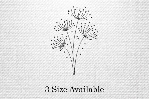 Minimalist Dandelion Line