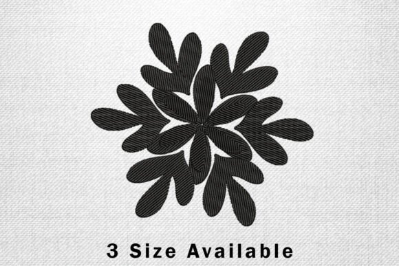 Modern Black Flower