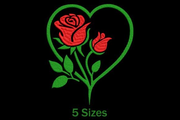 Rose Heart: A Smart Embroidery Choice for Small Business Branding