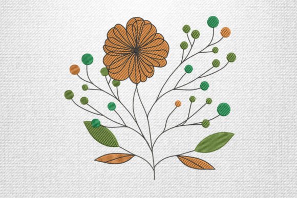 Whimsical Floral Branch